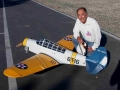 Dan Reiss with his scratch-built TBD powered by a Brison 3.2